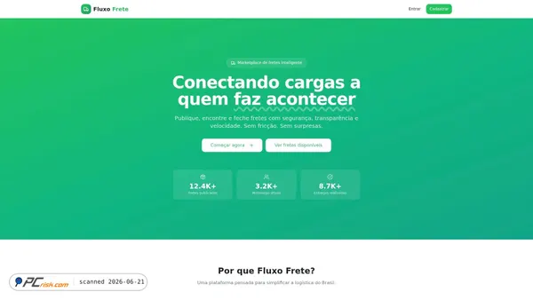 cargofretebrasil.lovable.app screenshot