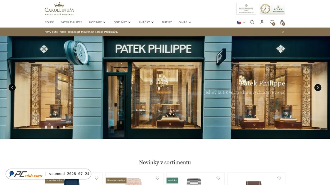 Screenshot of carollinum.cz