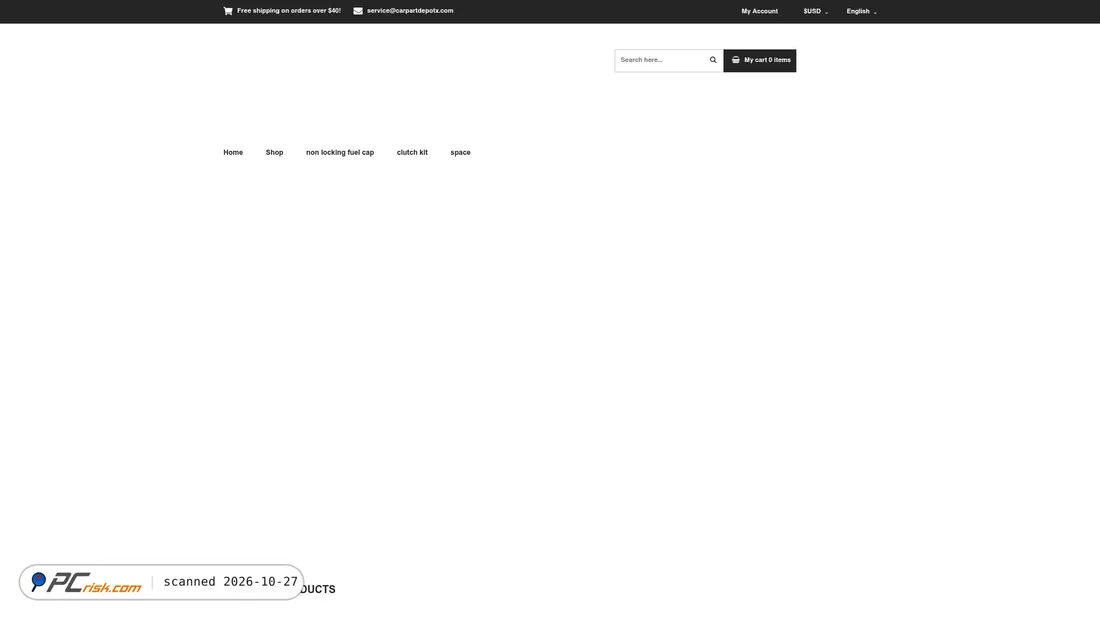 Captura de ecrã de carpartdepotx.com