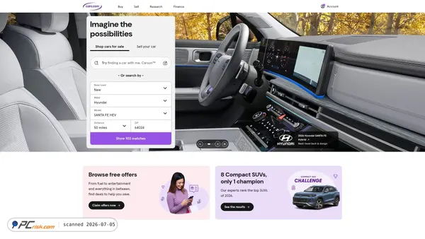 cars.com screenshot