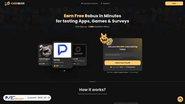 cashblox.gg screenshot