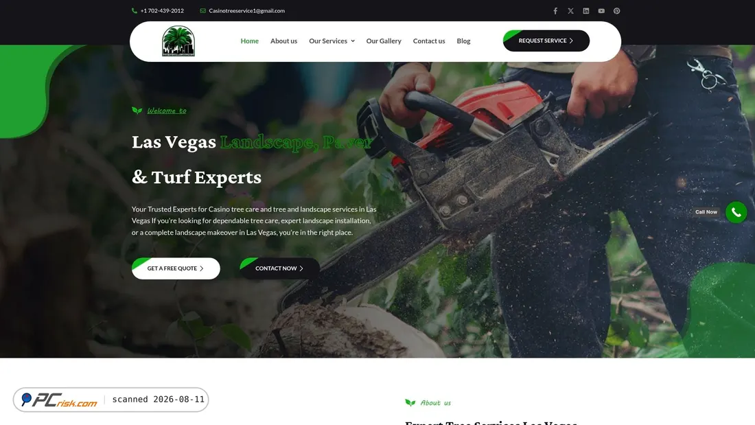 Screenshot of casinotreeandlandscape.com
