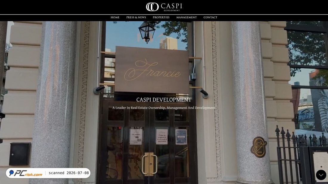 Screenshot of caspidevelopment.com