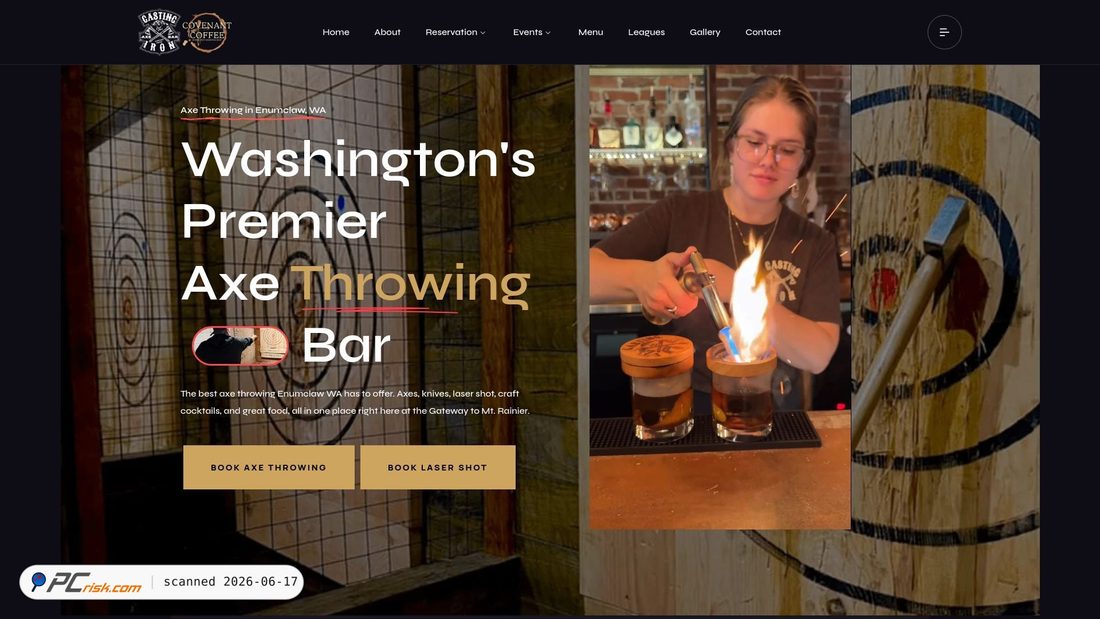 Screenshot of castingironaxes.com