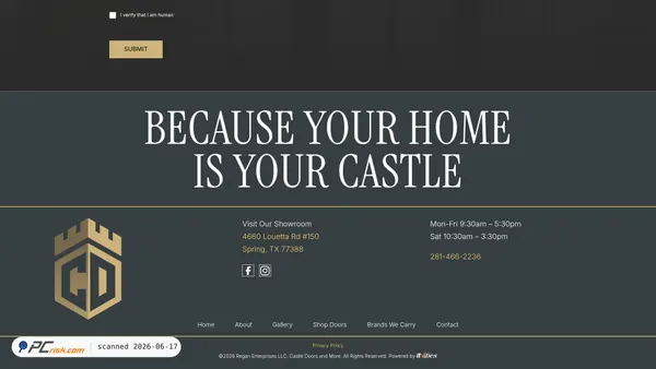 castledoorsandmore.com screenshot