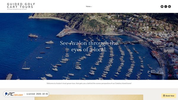 Screenshot van catalinatourguide.com