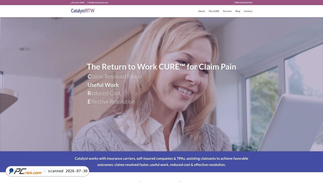 Screenshot of catalystrtw.com