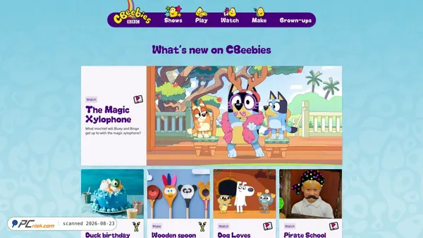 cbeebies.com screenshot
