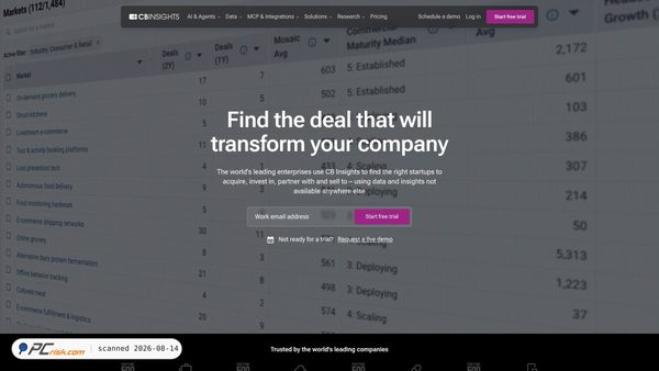 cbinsights.com screenshot