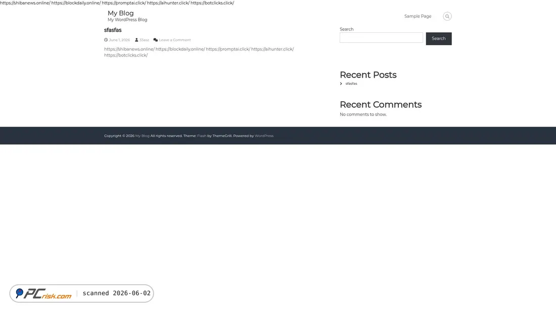 Screenshot of cc77.us
