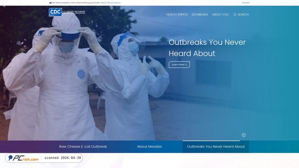 cdc.gov screenshot