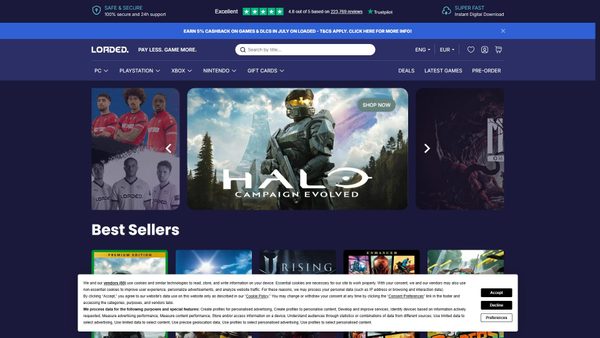 cdkeys.com screenshot