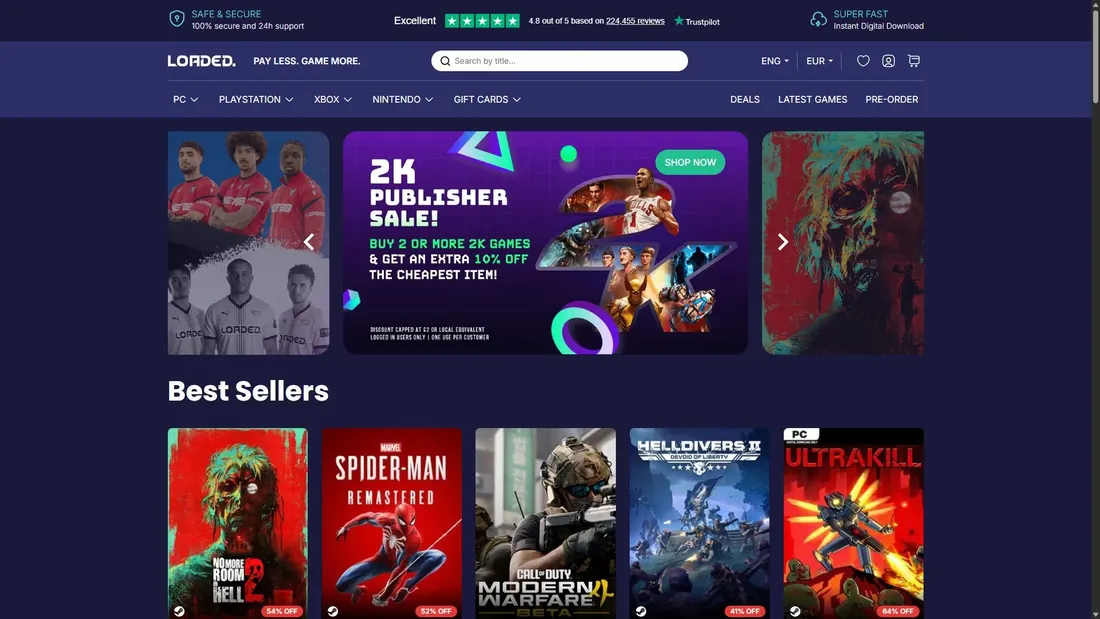 Screenshot di cdkeys.com