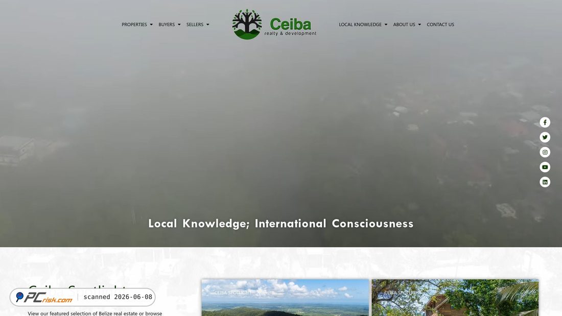 Screenshot di ceibabelize.com