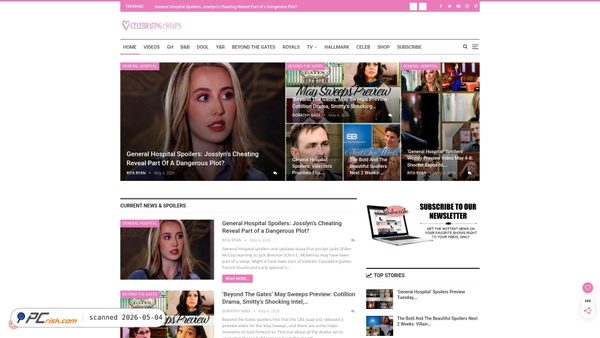 celebratingthesoaps.com screenshot
