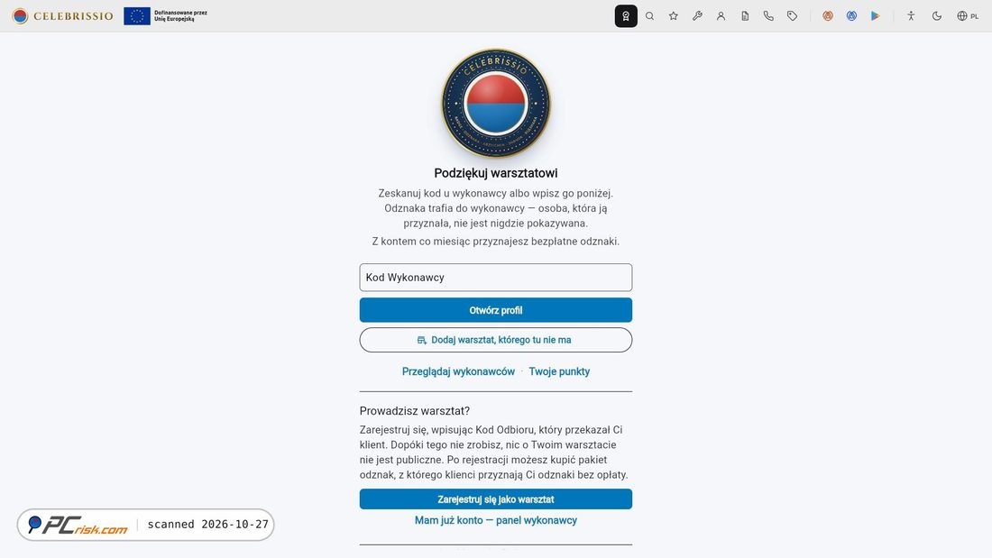 Screenshot of celebrissio.com