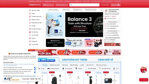 cellphones.com.vn screenshot