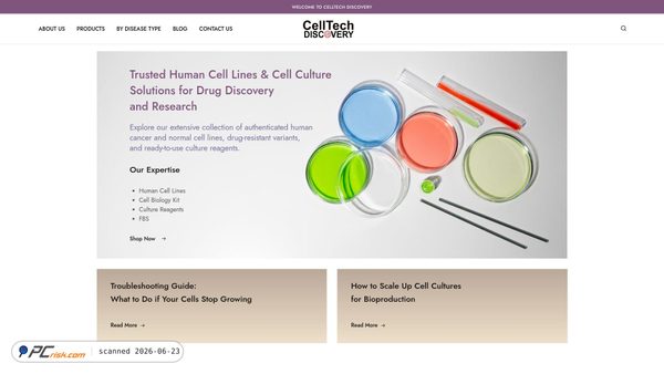celltechdiscovery.com screenshot