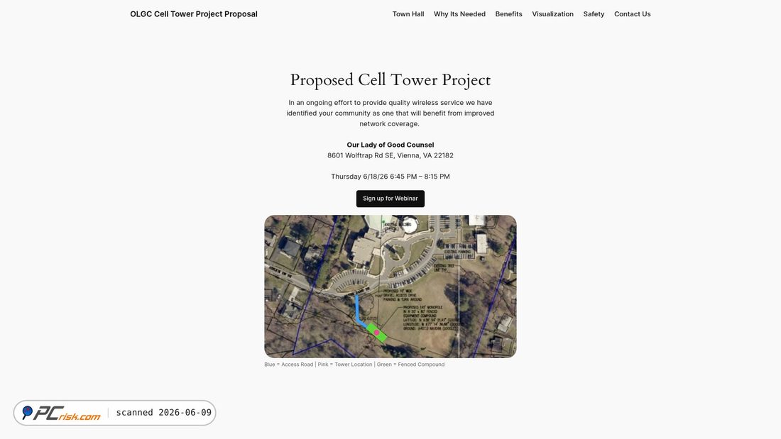 Screenshot of celltowerolgc.com