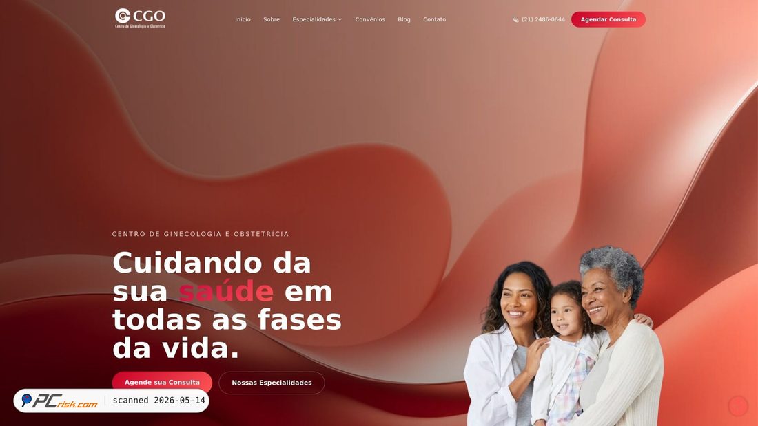 Screenshot di centrodeginecologia.com.br