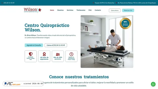 centroquiropracticowilson.com screenshot