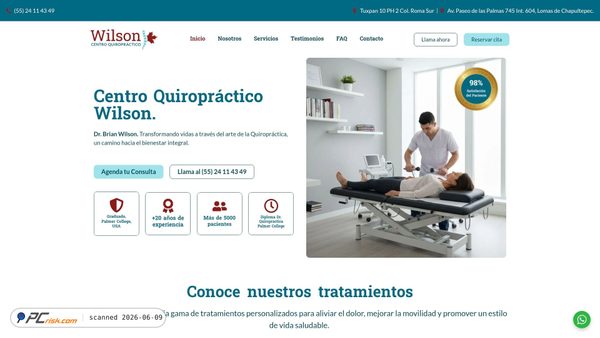 centroquiropracticowilson.com screenshot