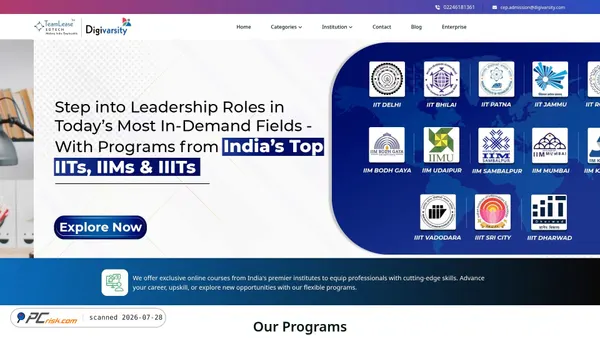 cep.digivarsity.com screenshot