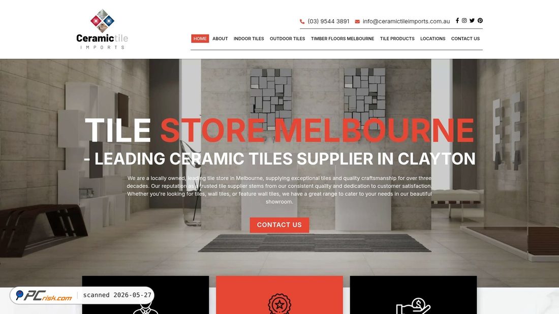 Screenshot von ceramictileimports.com.au