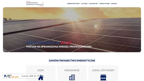 certyfikaty-energetyczne.eu screenshot