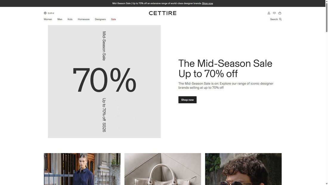 Screenshot di cettire.com