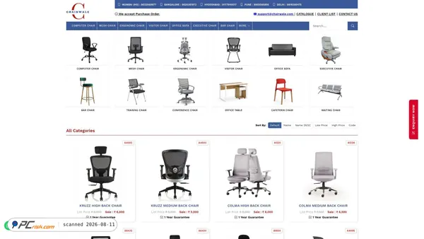 chairwale.com screenshot