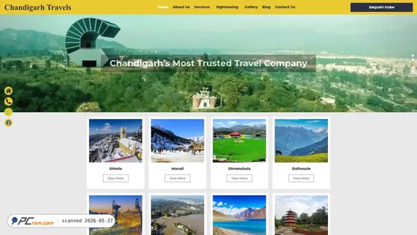 chandigarhtravel.co.in screenshot