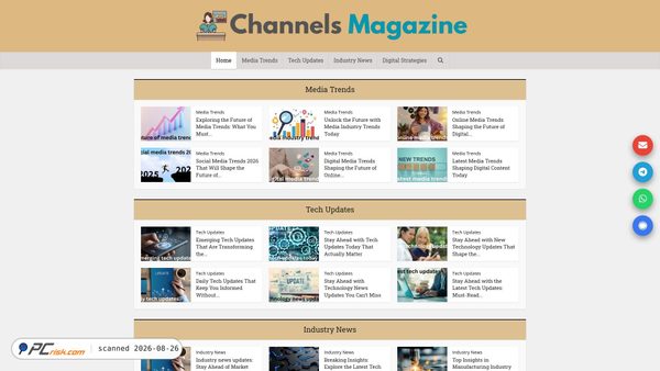 Captura de channelsmagazine.com