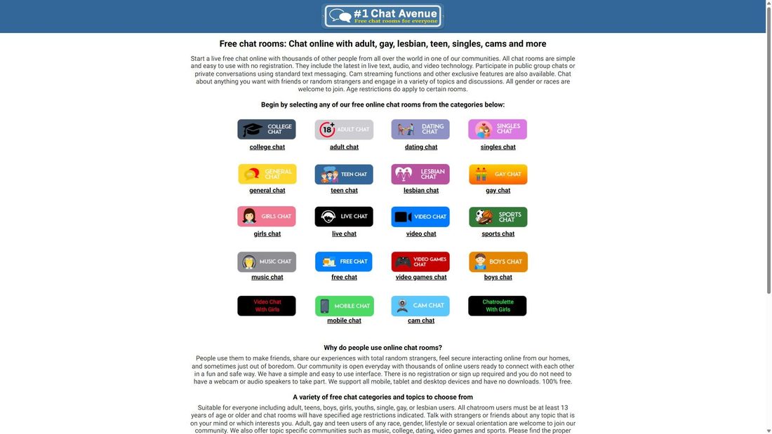 Zrzut ekranu chat-avenue.com
