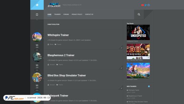 cheatevolution.com screenshot