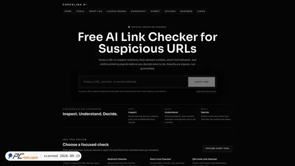 checklink.ai screenshot