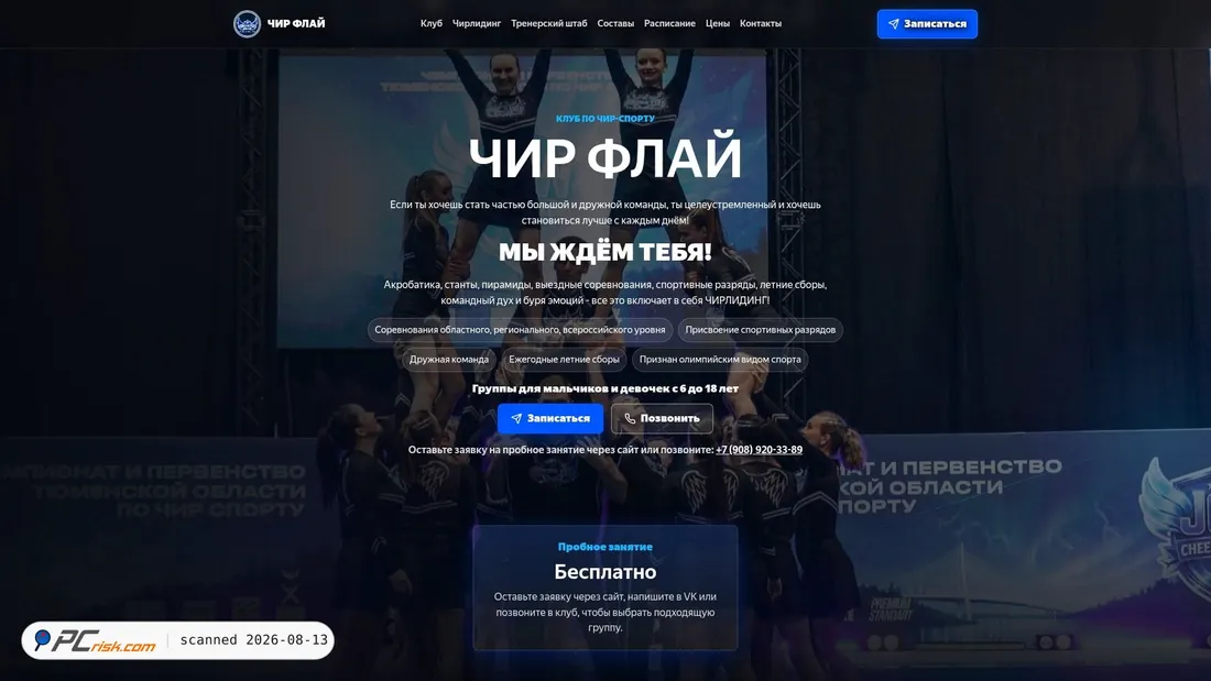 Screenshot of cheerfly.ru