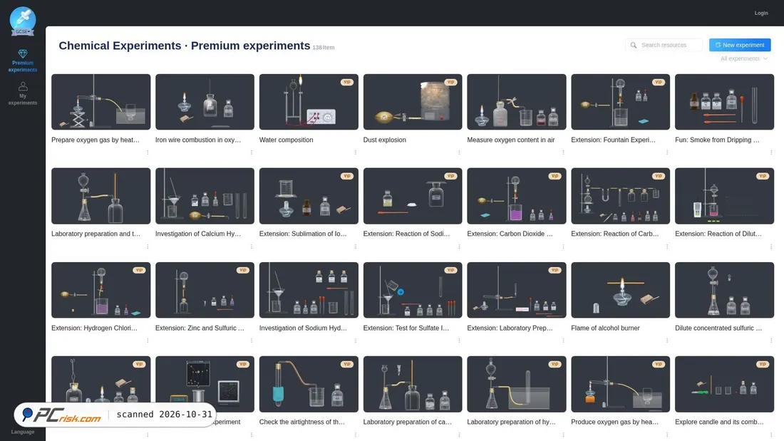 Screenshot von chemistry-en.nobook.com