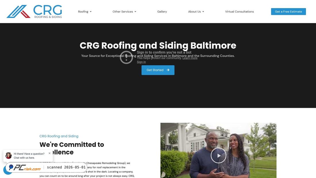 Screenshot von chesapeakeremodelinggroup.com