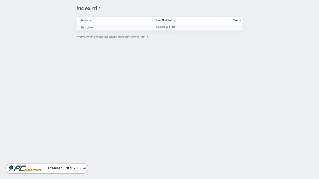 Screenshot of chevroncoporation.com