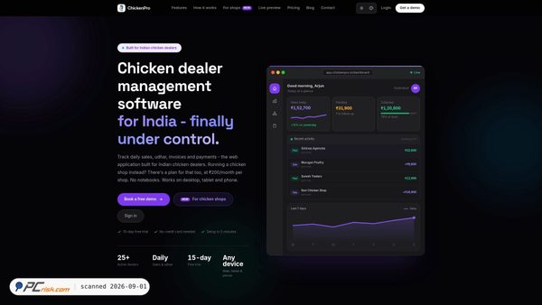 Captura de chickenpro.in