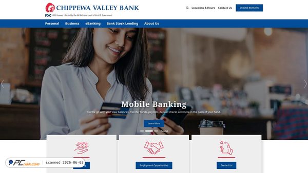 chippewavalleybank.com screenshot