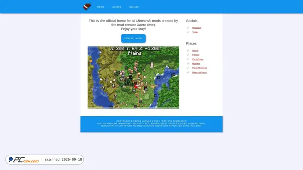 chocolateminecraft.com screenshot