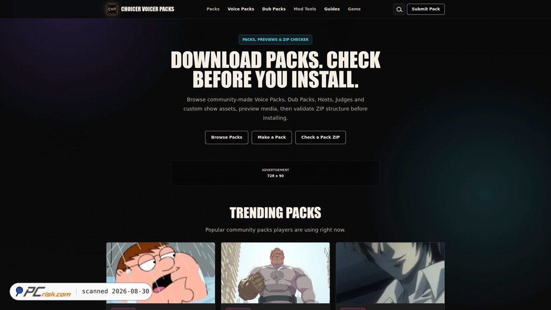 Screenshot von choicervoicer.com