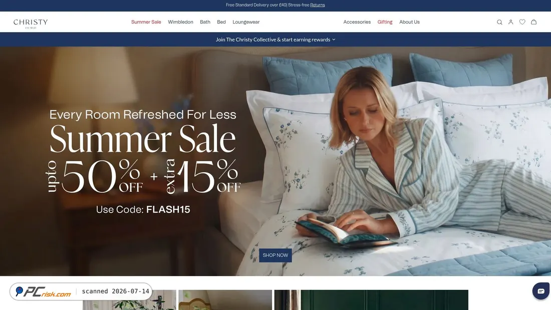 Screenshot of christy.co.uk