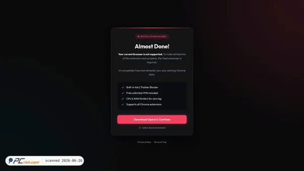 chromehubplugin.com screenshot