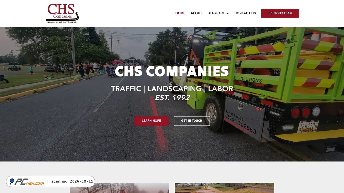 Captura de ecrã de chscompanies.com