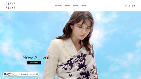 ciarasilke.com screenshot