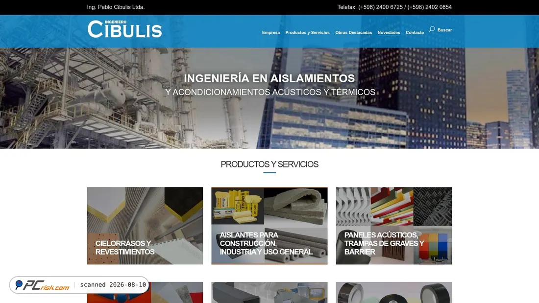 Screenshot of cibulis.com.uy