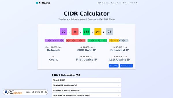 cidr.xyz Screenshot